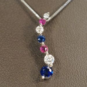 14KW Gold "American" Journey Pendant W/18" Chain